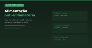 Alimentação anti-inflamatória — guia completo com cardápio