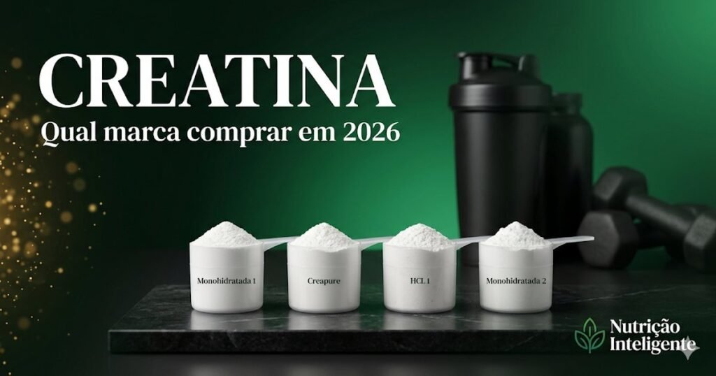 Creatina — qual marca comprar? Comparativo 2026 - Nutrição Inteligente
