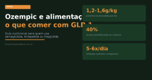 Ozempic e alimentação — o que comer (e evitar) usando GLP-1