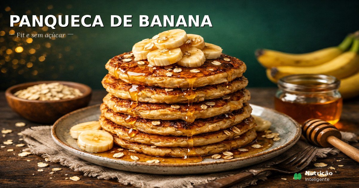 Panqueca de banana com aveia