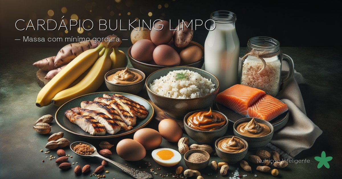 Cardápio para bulking limpo