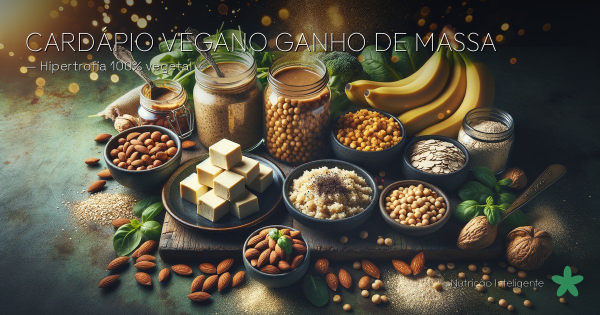 Cardápio vegano para ganho de massa