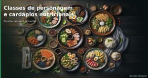 Classes de personagem e cardápios: escolha seu perfil alimentar