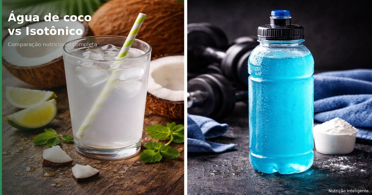 Água de coco vs Isotônico