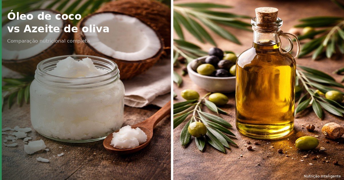 Azeite de oliva vs Óleo de coco