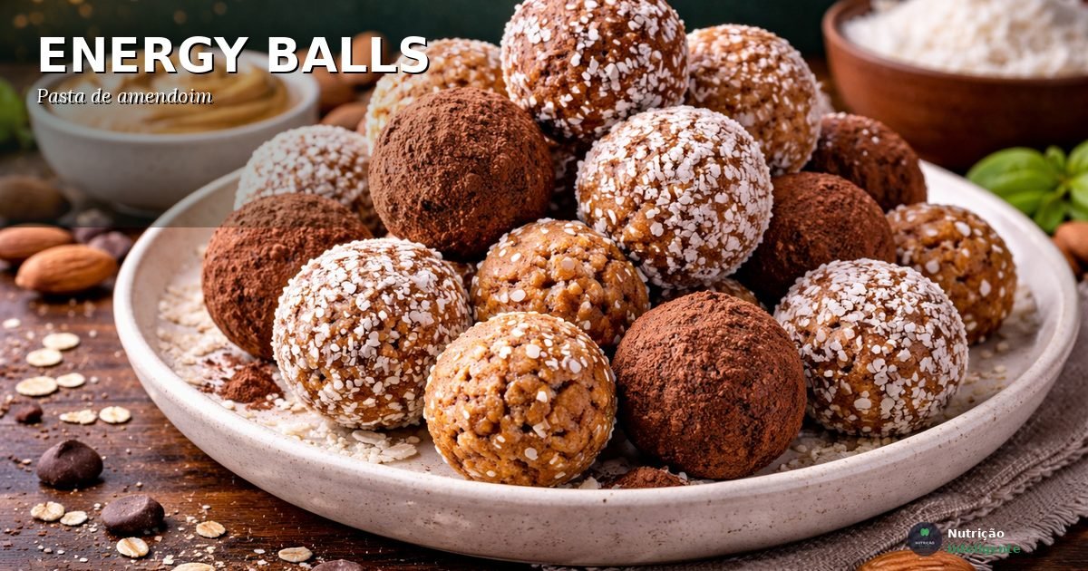 Energy balls de pasta de amendoim
