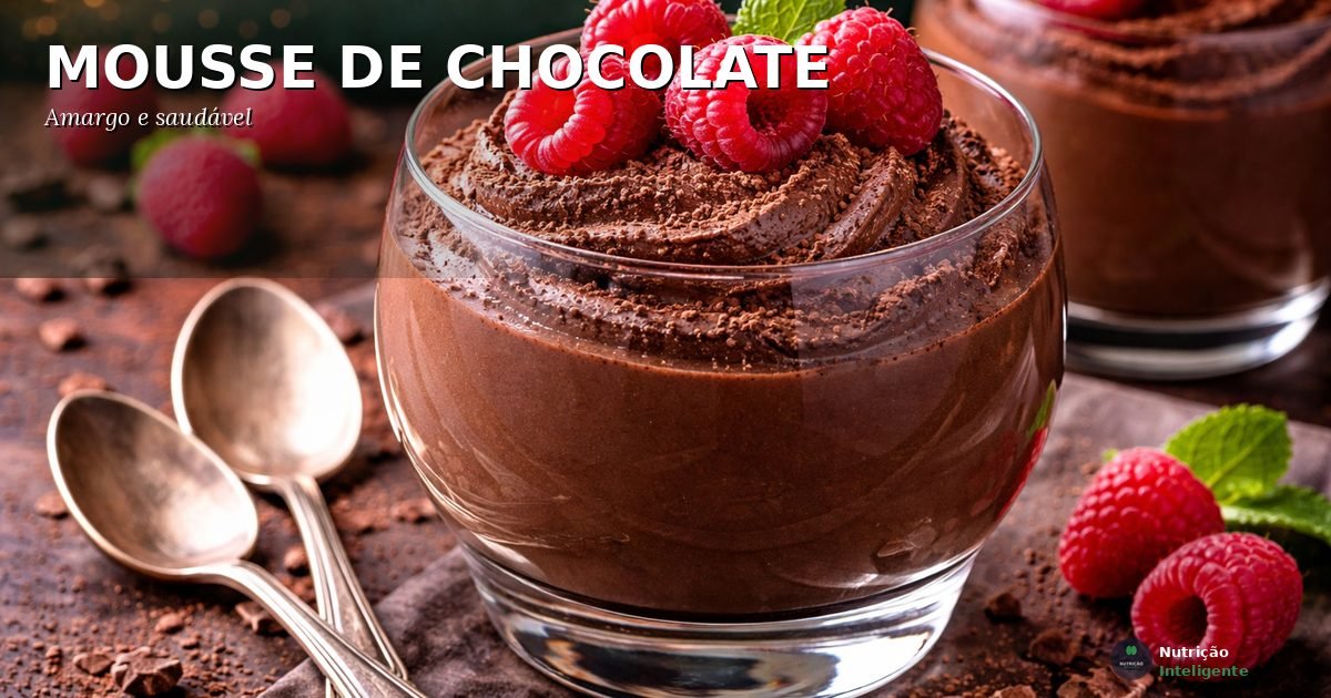 Mousse de chocolate amargo