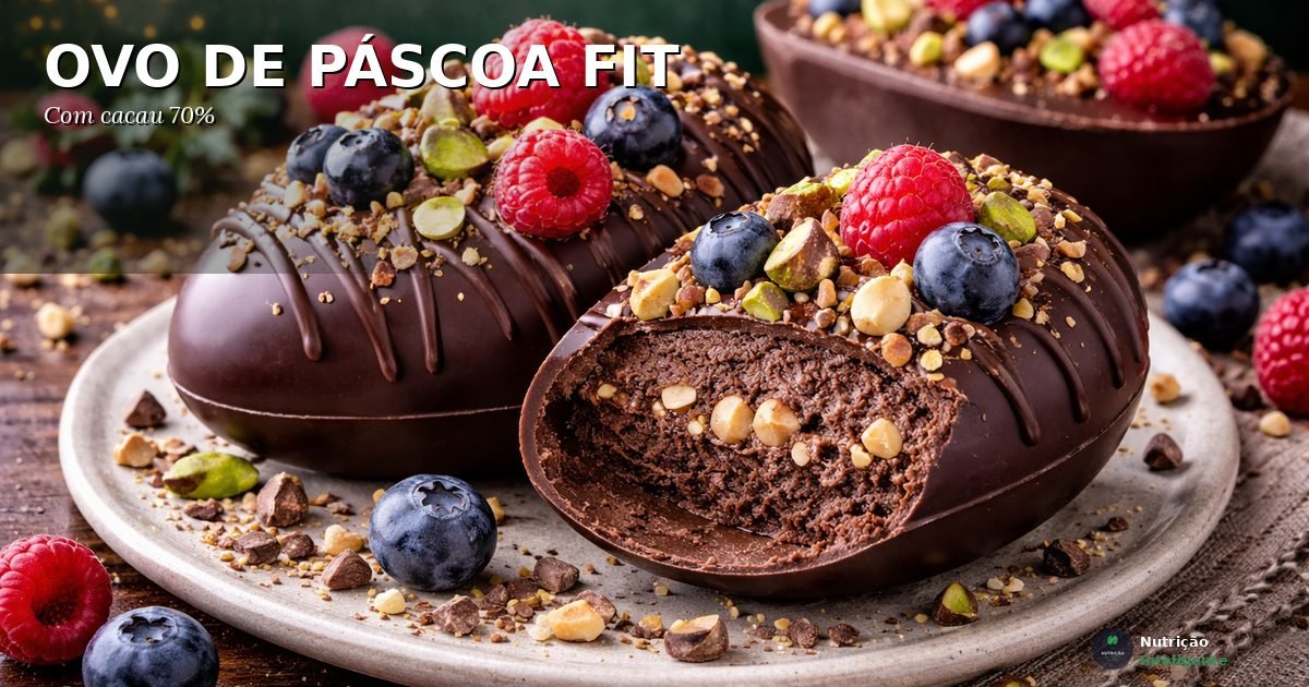 Ovo de Páscoa fit com cacau