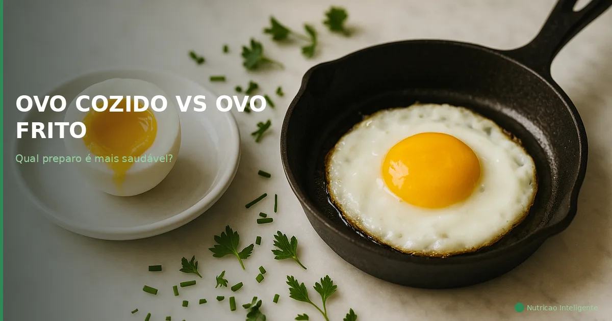 Ovo cozido vs Ovo frito